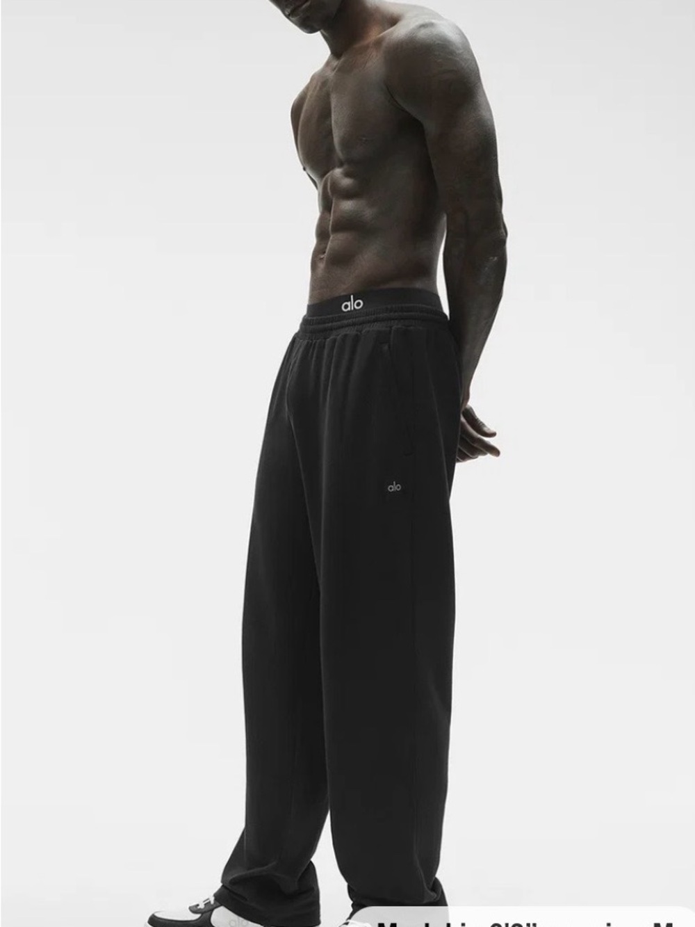 Alo yoga Double Take Straight Leg Pant. Size. M l. Color black